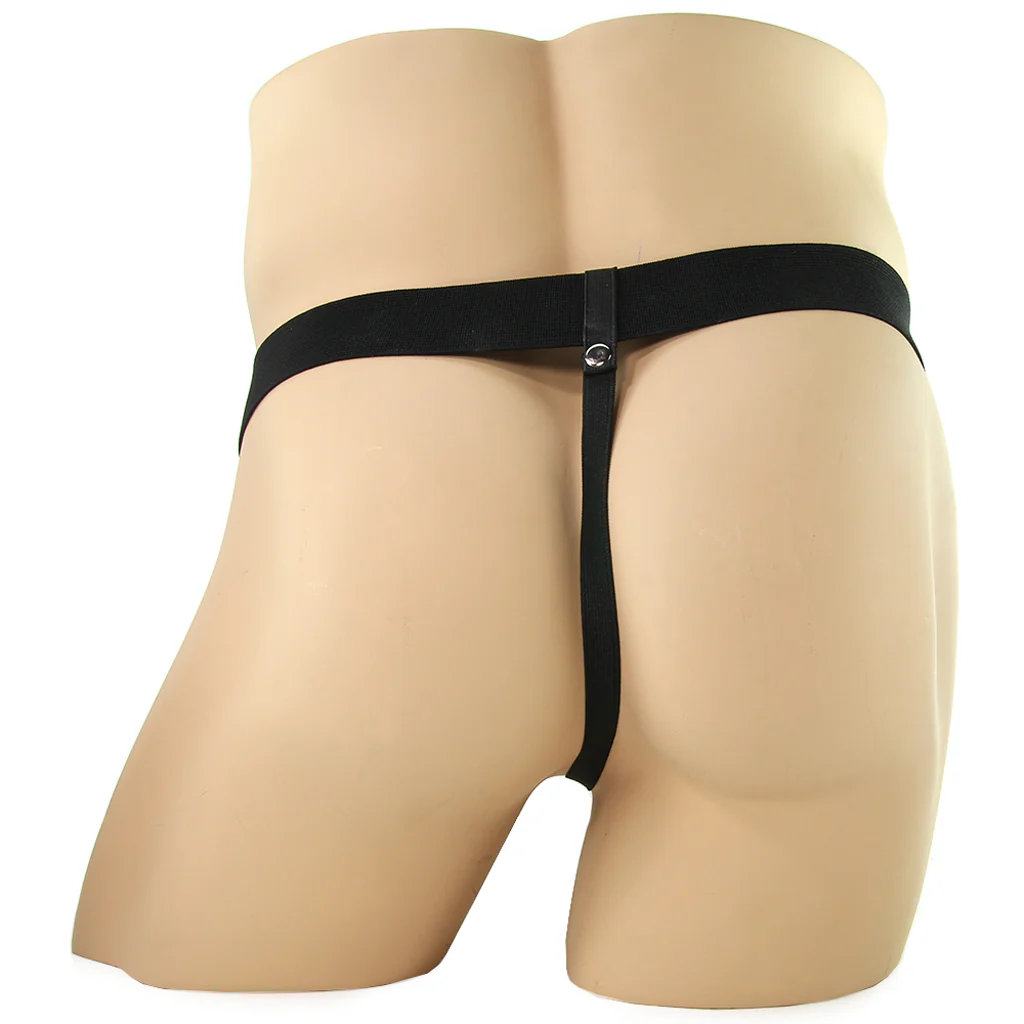Fetish Fantasy 9 Inch Hollow Strap-On with Balls in Flesh - Image 5