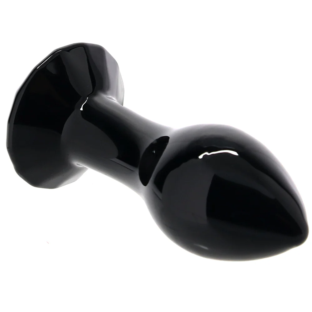 Crystal Glass Gem Plug in Black - Image 2