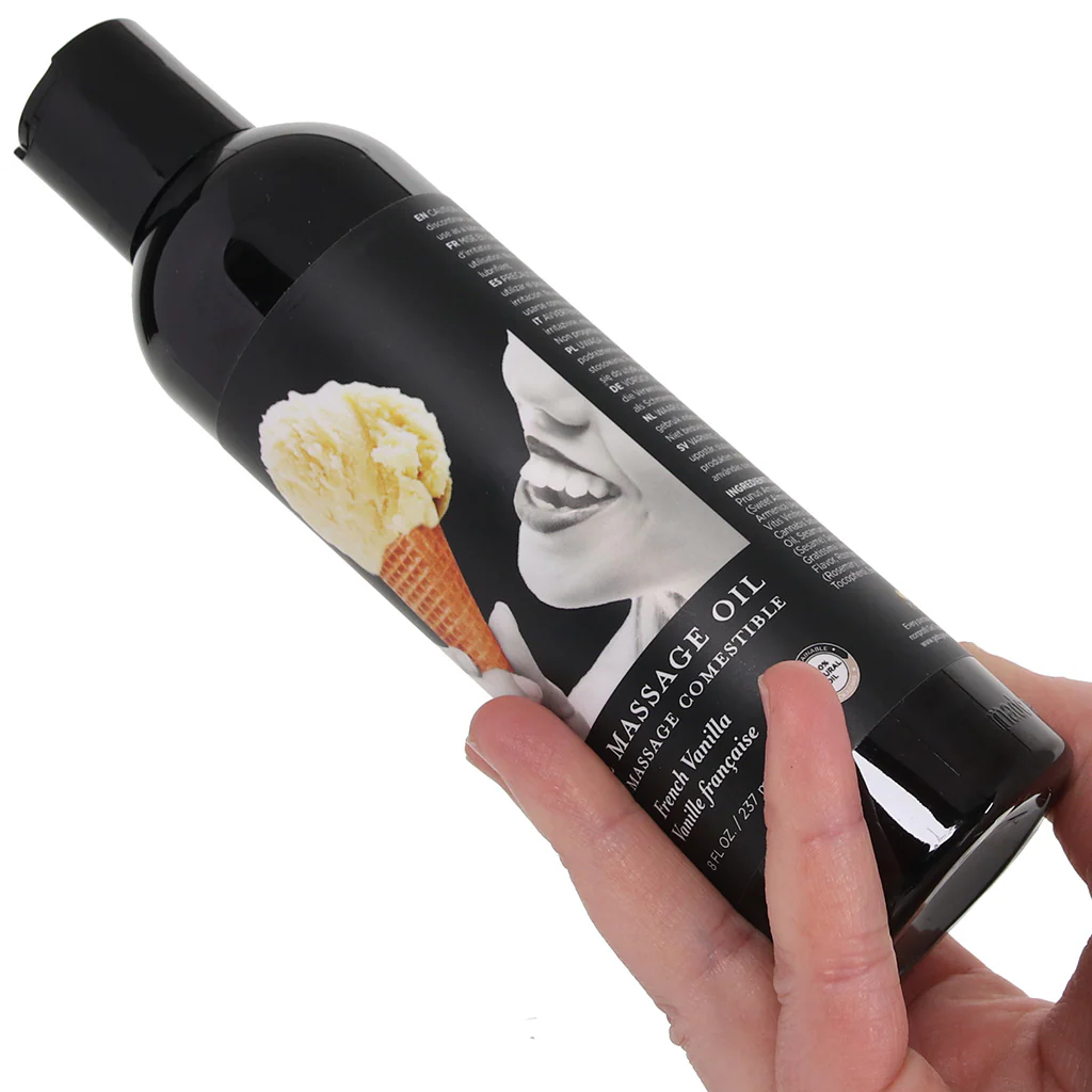 Edible Massage Oil 8oz/236ml in Vanilla - Image 2