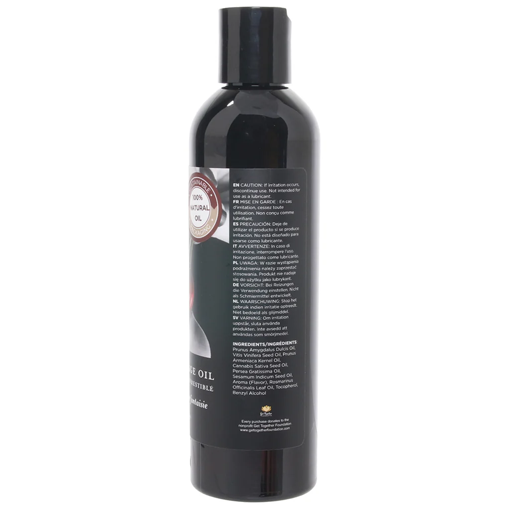 Edible Massage Oil 8oz/236ml in Cherry - Image 3