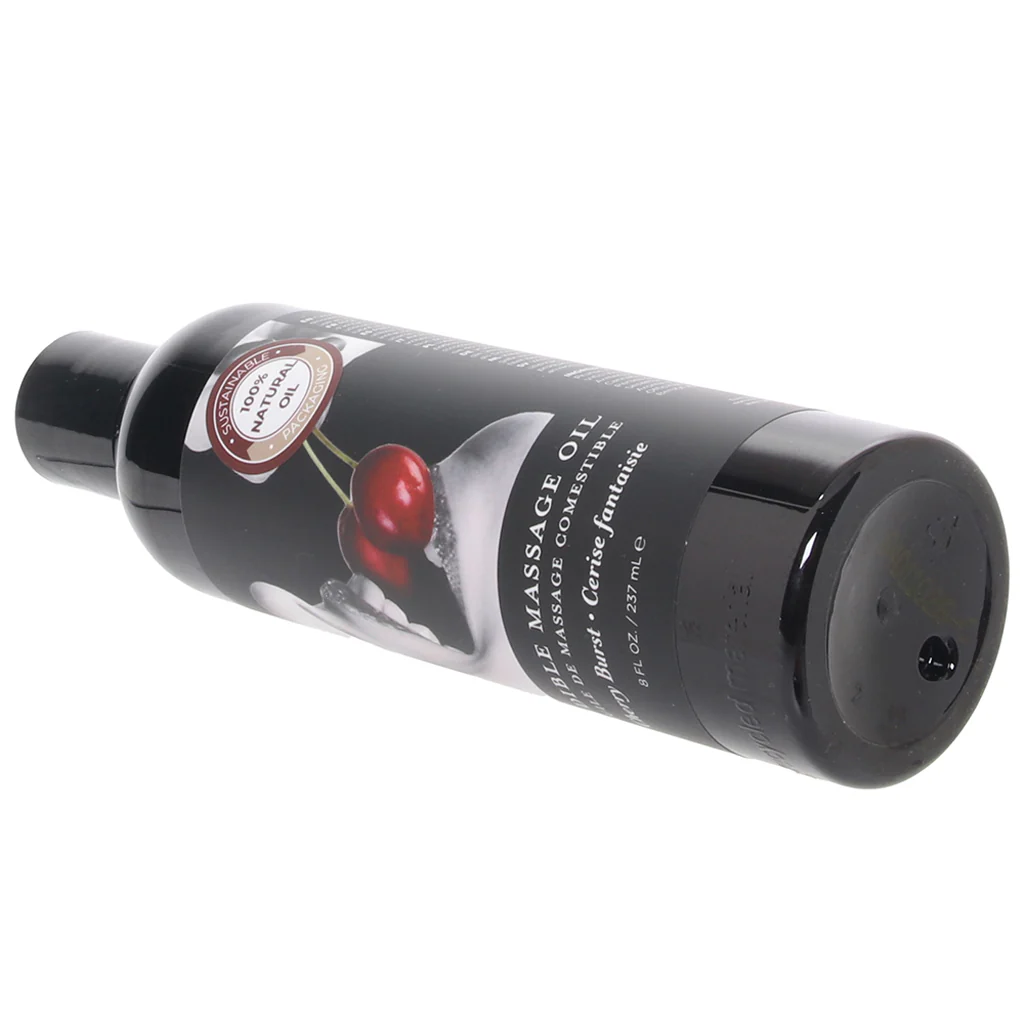 Edible Massage Oil 8oz/236ml in Cherry - Image 5
