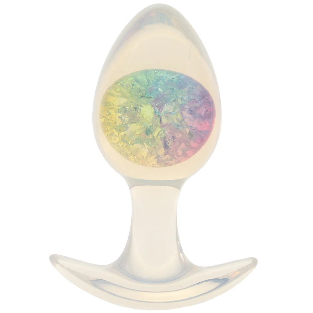 Glams Cosmic Rainbow Butt Plug in Medium