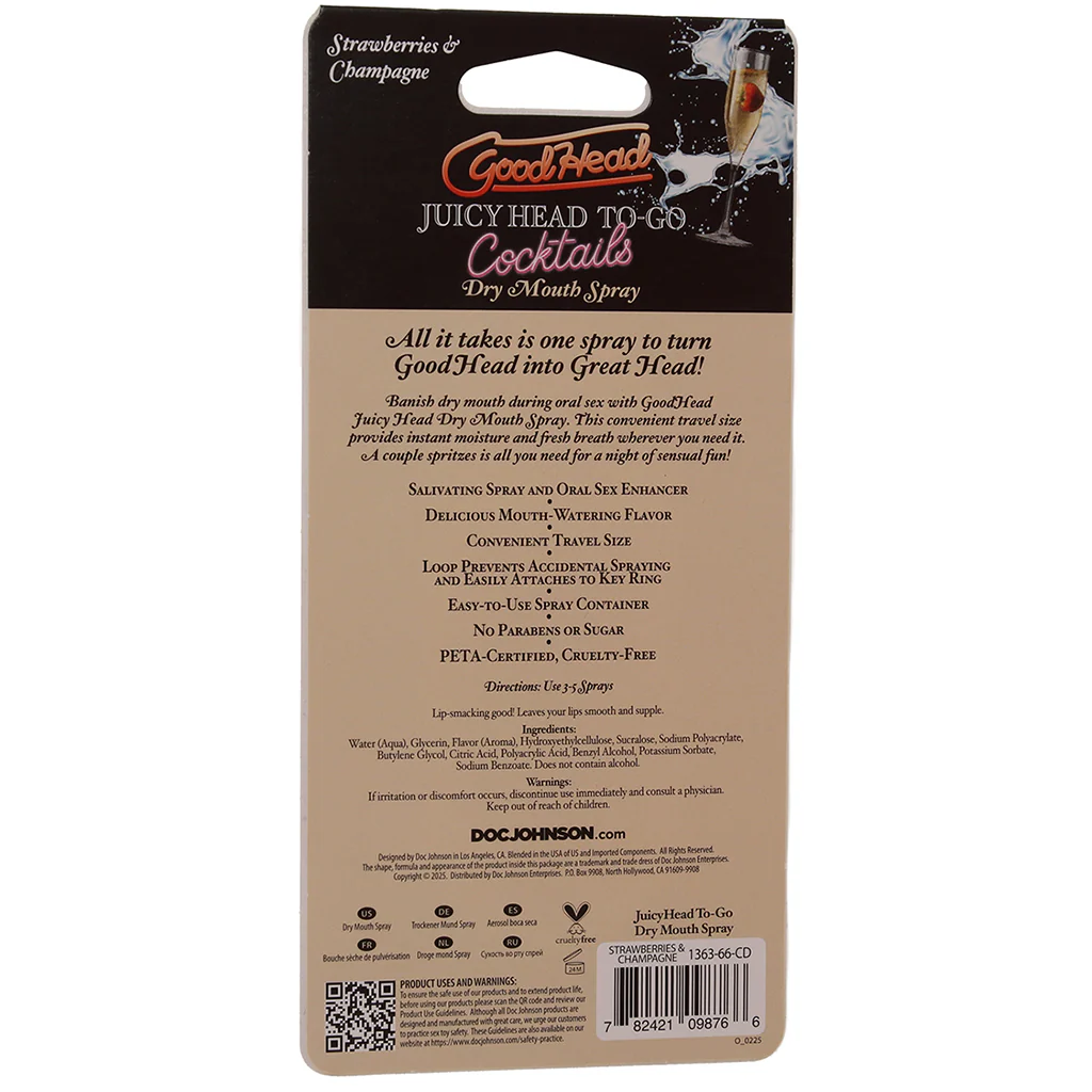 GoodHead Dry Mouth Spray To-Go in Champange & Berry - Image 8