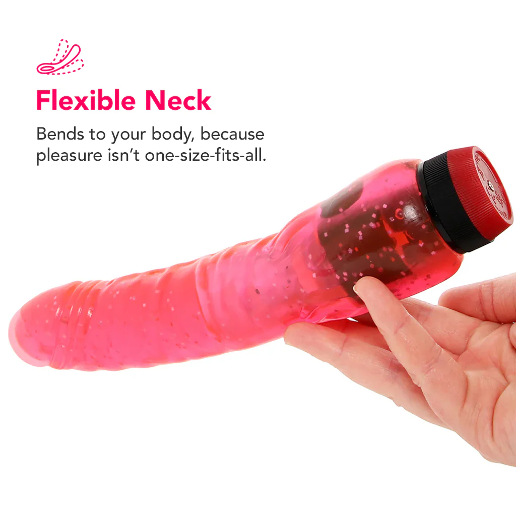 PinkCherry Hot Pink Curved Penis in Pink - Image 4