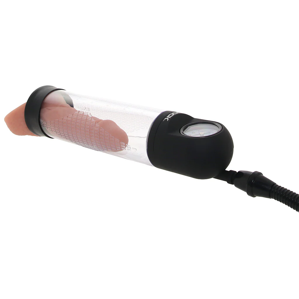 Jock Pump Up Pull Rod Penis Pump with Pressure Gauge - Image 3