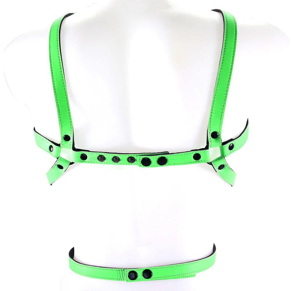 Ouch! Glow In The Dark Body Harness /M - Image 5