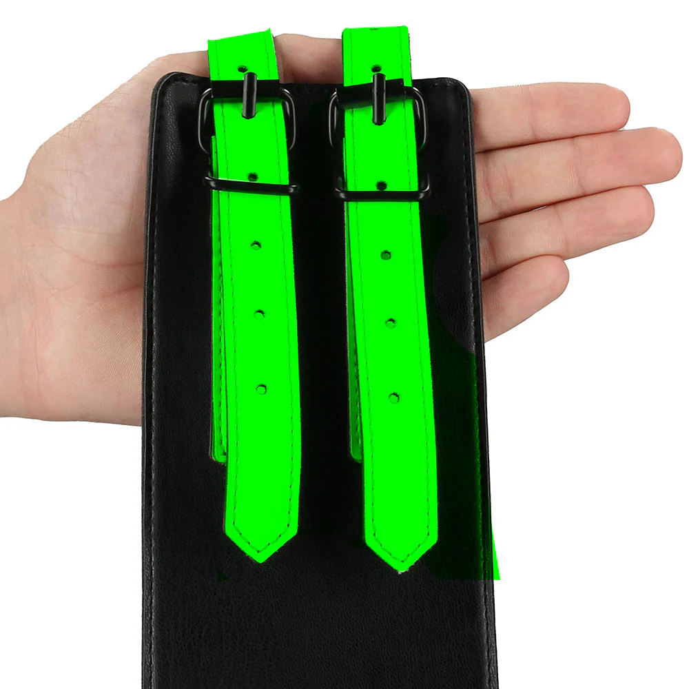 Ouch! Glow In The Dark Bondage Belt with Cuffs /M - Image 3