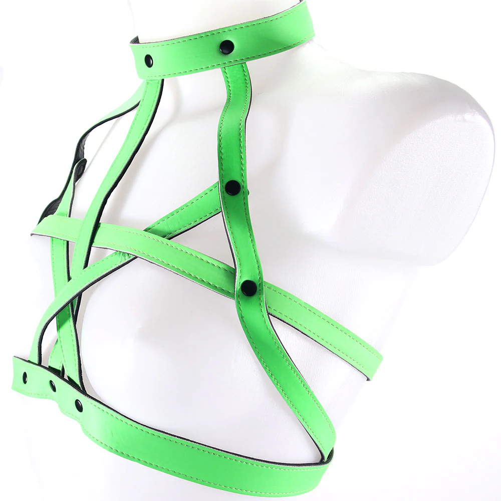 Ouch! Glow In The Dark Bra Harness /M - Image 4