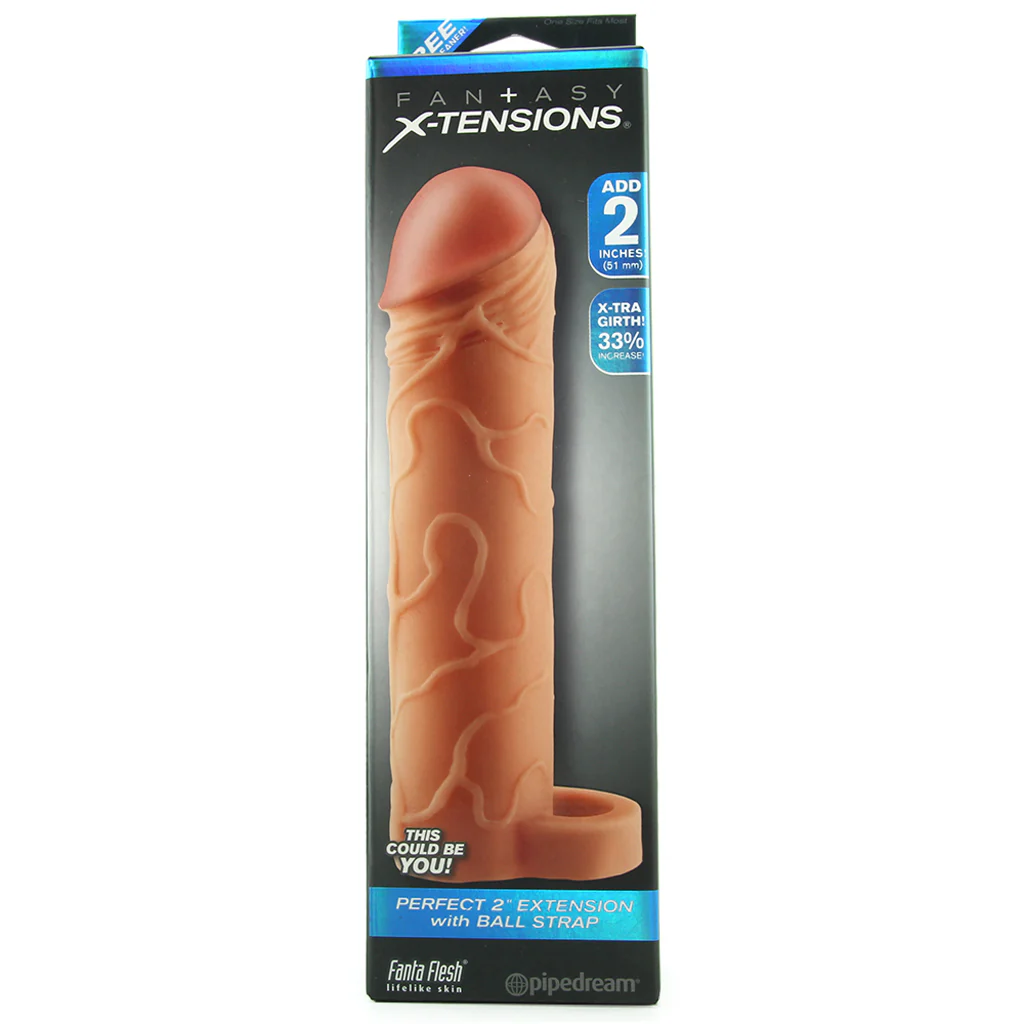 Perfect 2 Inch Extension with Ball Strap in White - Image 6
