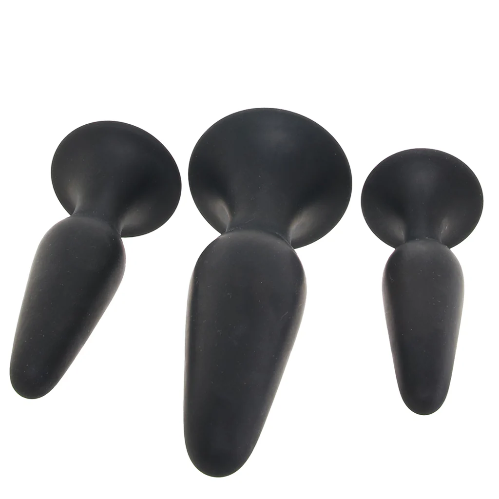 PinkCherry Silicone Anal Trainer Kit in Black - Image 2