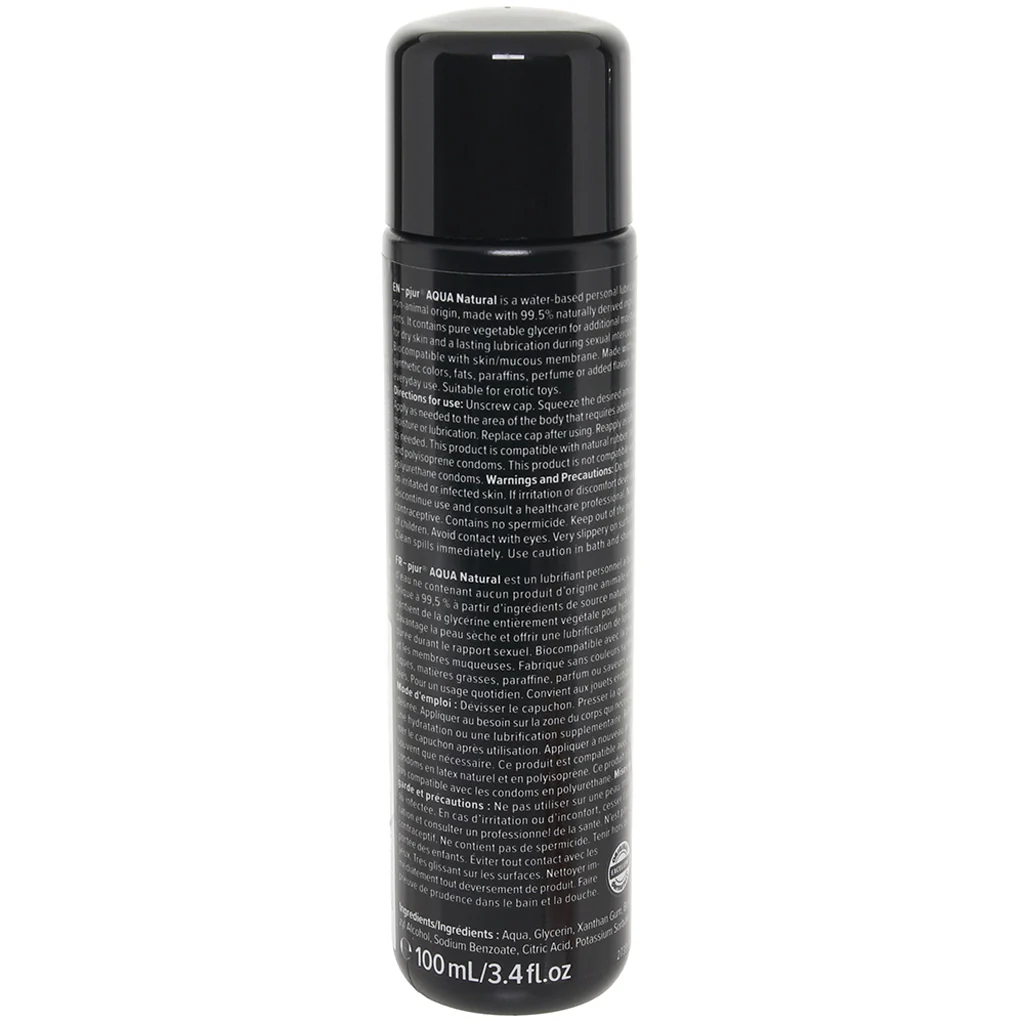 Pjur Aqua Natural Water Based Lubricant in 3.4oz/100ml - Image 3