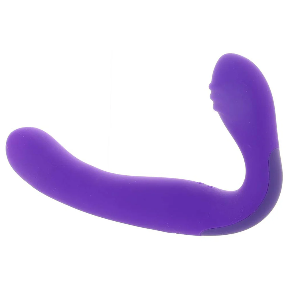 Rechargeable Love Rider Strapless Strap-On in Purple - Image 5