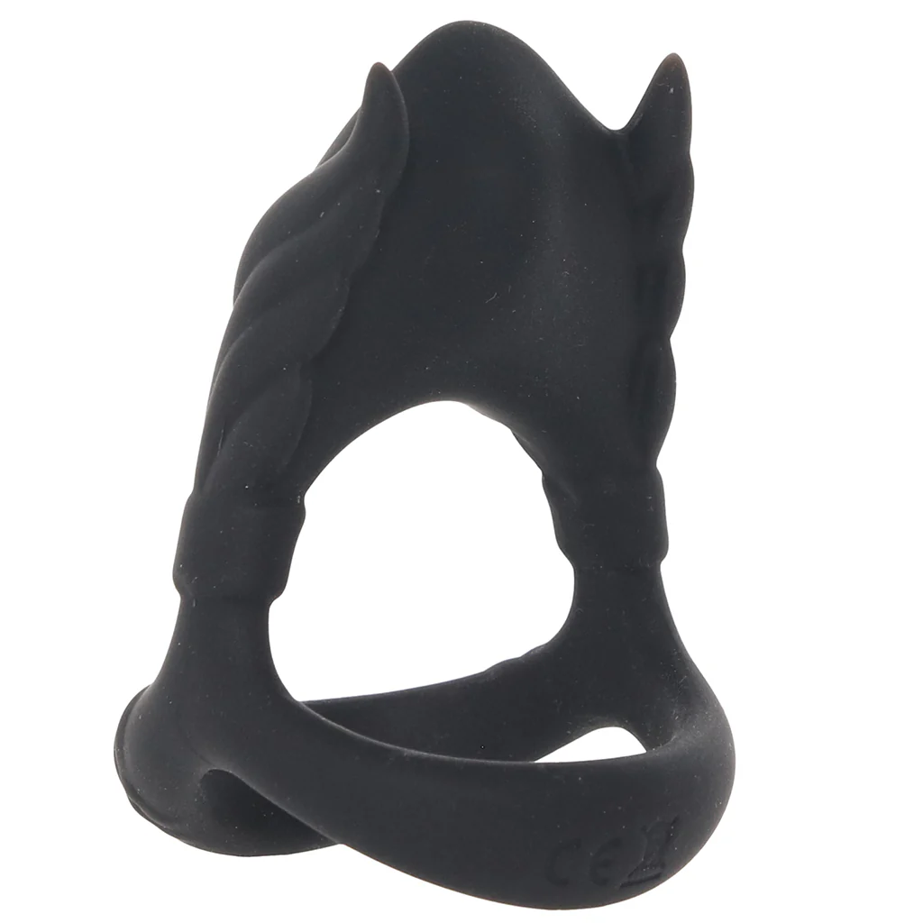 Rocky Silicone Vibrating Dual C-Ring