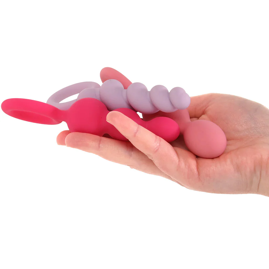 Satisfyer Plugs Silicone 3 Piece Set in Multi-Coloured - Image 4