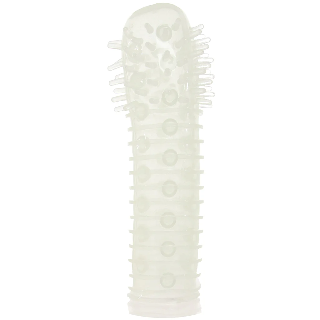 Textured Reversable Pleasure Sleeve in Glow-In-The-Dark