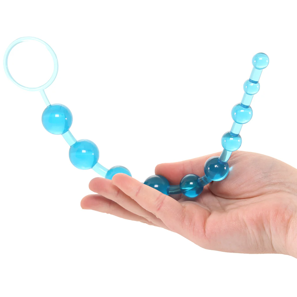 X-10 Anal Beads in Blue - Image 4